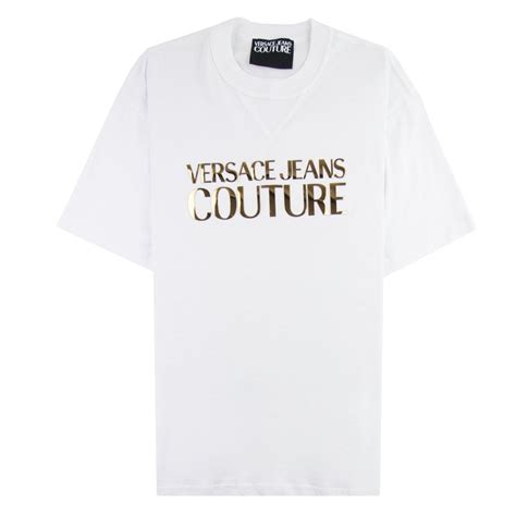 versace jeans teeshirt|Versace Jeans couture white shirt.